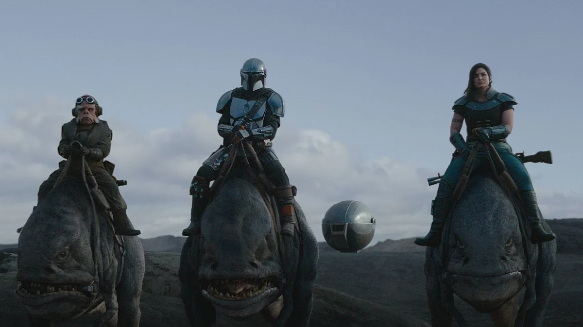 A still from <i>The Mandalorian.</i>