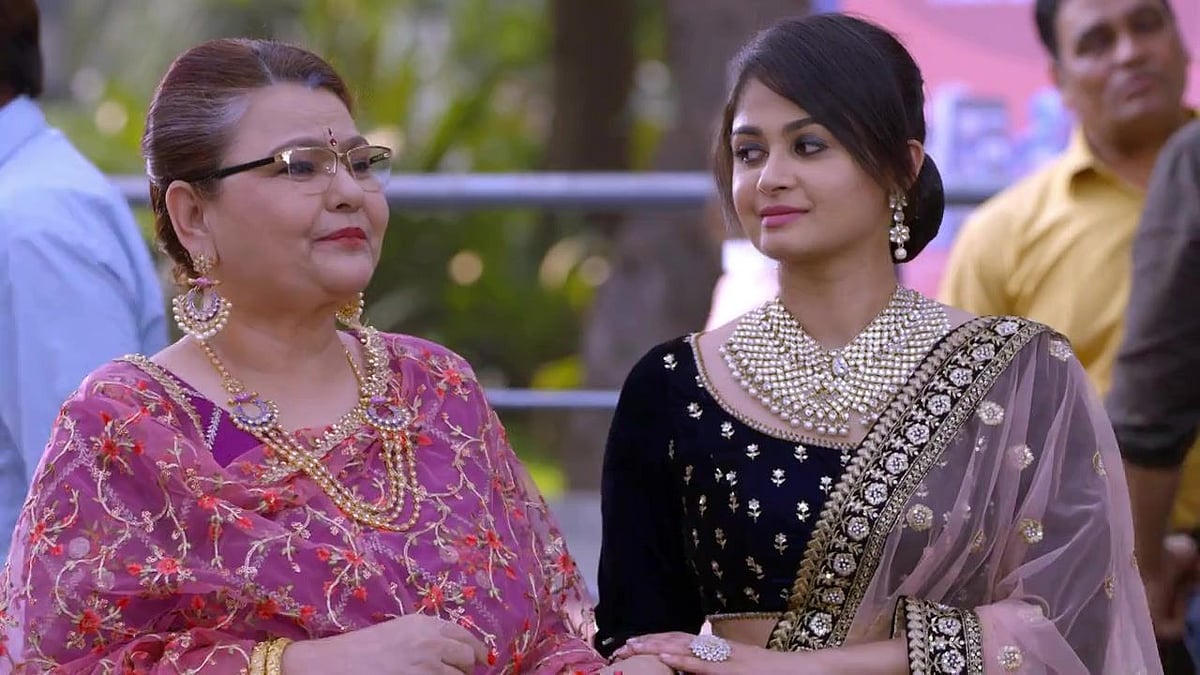 Zarina Roshan Khan in a still from Kumkum Bhagya.