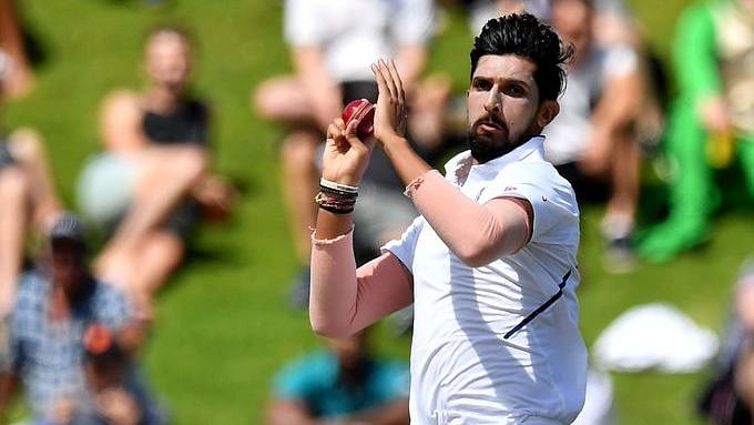 Ishant Sharma in action against New Zealand in 2020