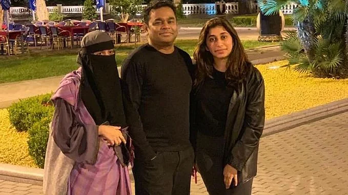 Khatija Rahman with her family.