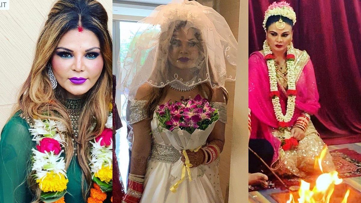 Photos from Rakhi Sawant's wedding.
