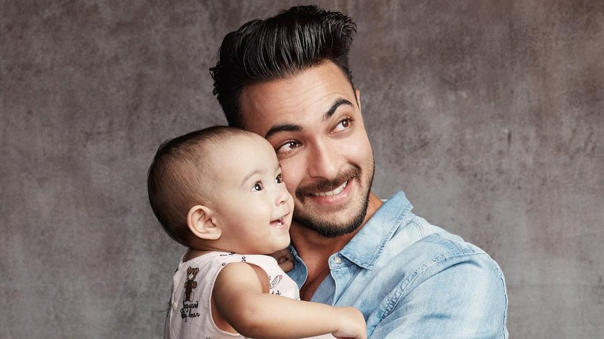 Aayush Sharma and his daughter Ayat.