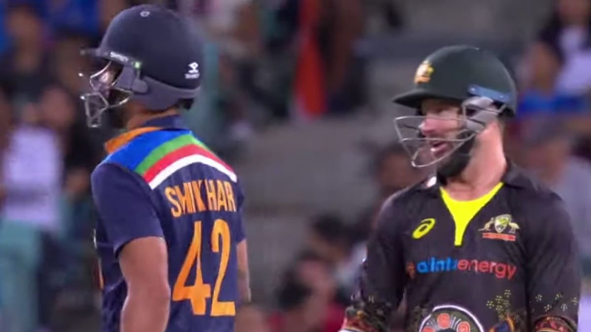 Matthew Wade missed a stumping appeal off Shikhar Dhawan.