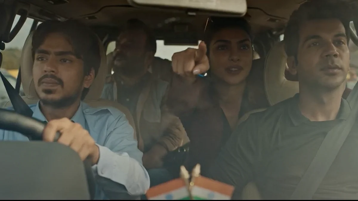 A still from The White Tiger.