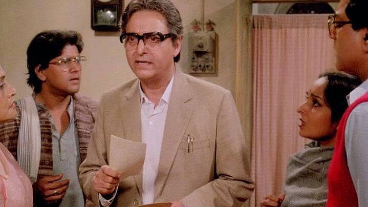 Late Soumitra Chatterjee in a still from Ganashatru