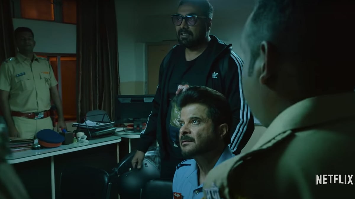Anil Kapoor and Anurag Kashyap in a still from AK vs AK. 