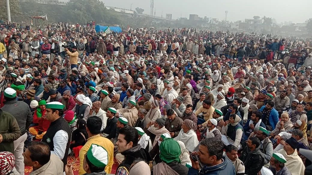 Visuals of Bharatiya Kisan Union (BKU) leader Rakesh Tikait breaking down in front of media-persons on Thursday night triggered thousands of farmers from several districts of Uttar Pradesh to attend the ‘Mahapanchayat’ in Muzaffarnagar.