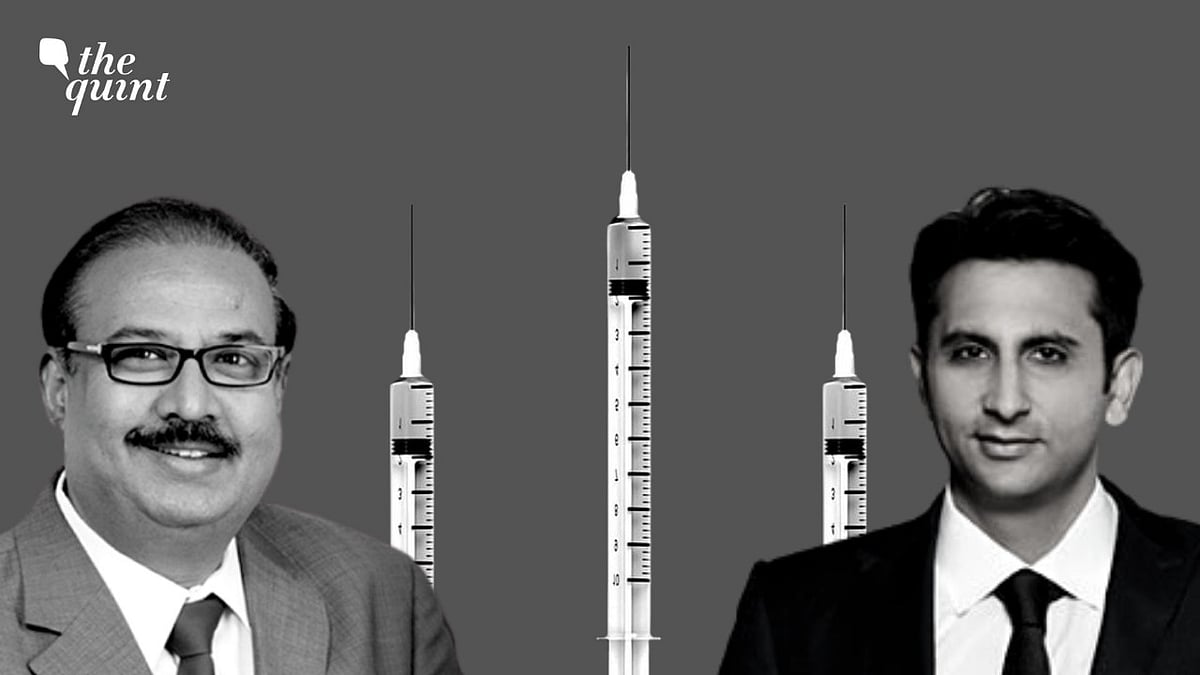 Dr. Krishna Ella and Adar Poonawalla.