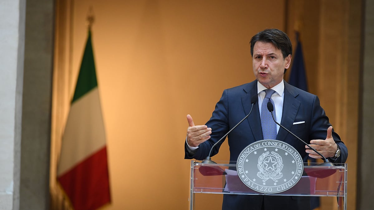 Italian Prime Minister Giuseppe Conte.
