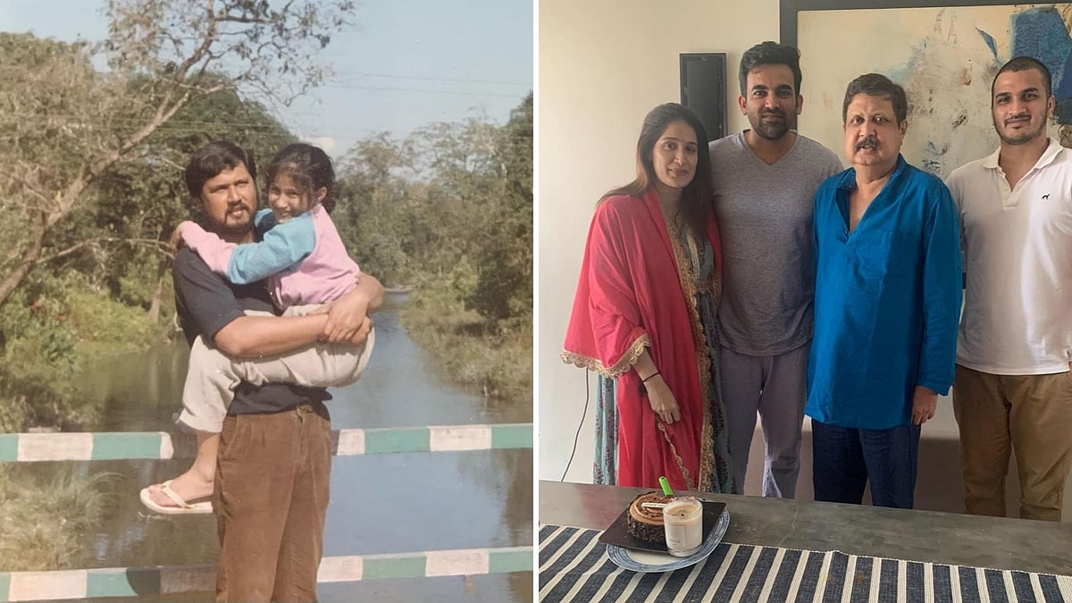 Actor Sagarika Ghatge remembers her late father.