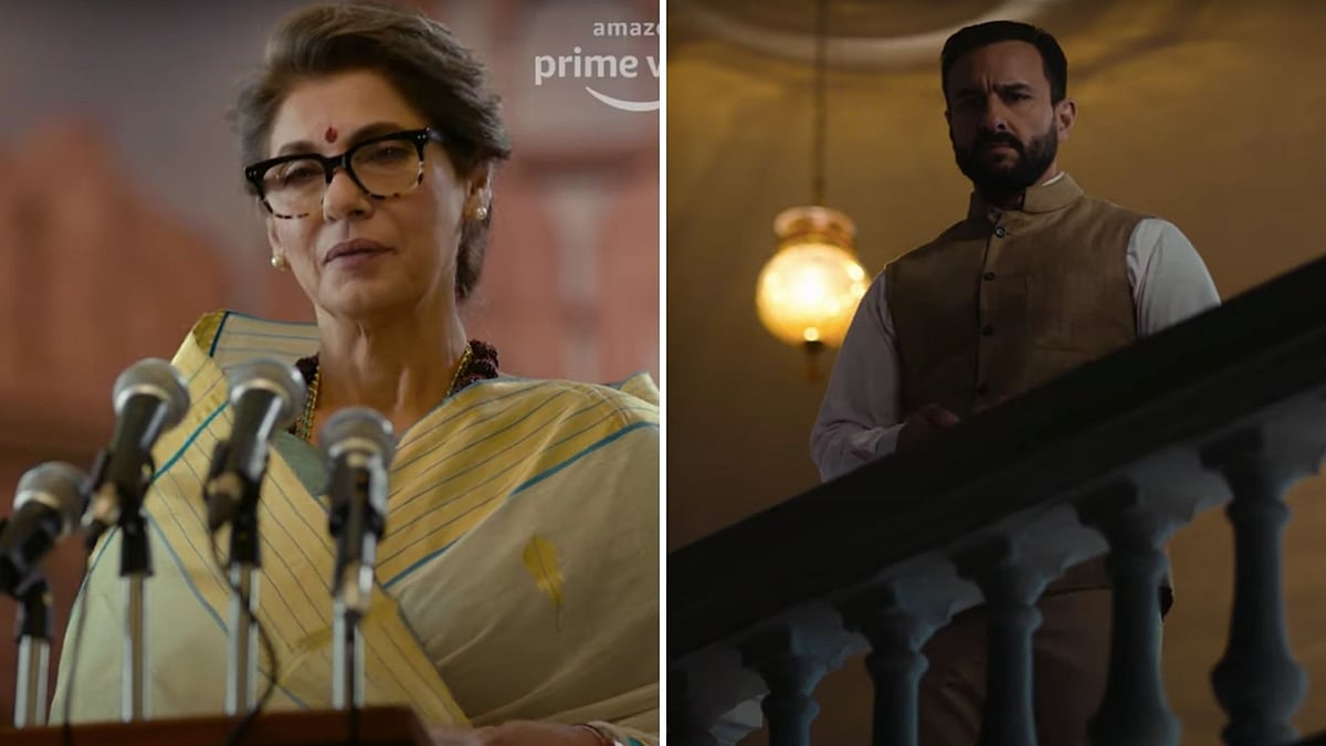 Dimple Kapadia and Saif Ali Khan in Tandav.