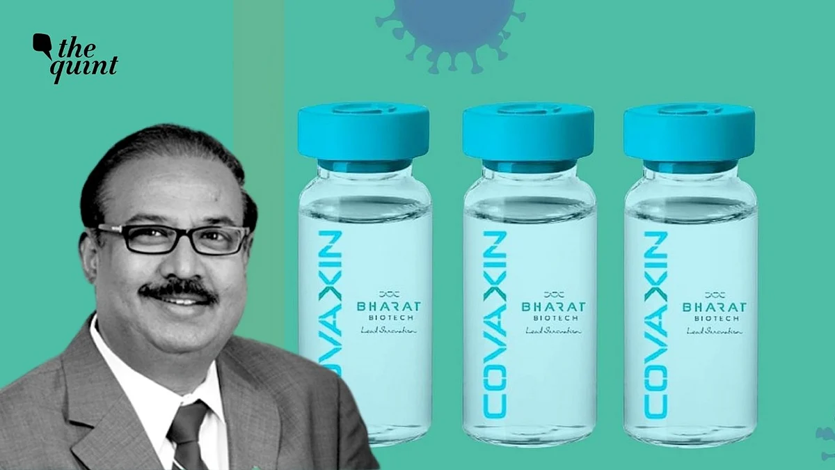 Dr Krishna Ella was responding to questions raised on the approval of Covaxin, which is still under Phase 3 trials.