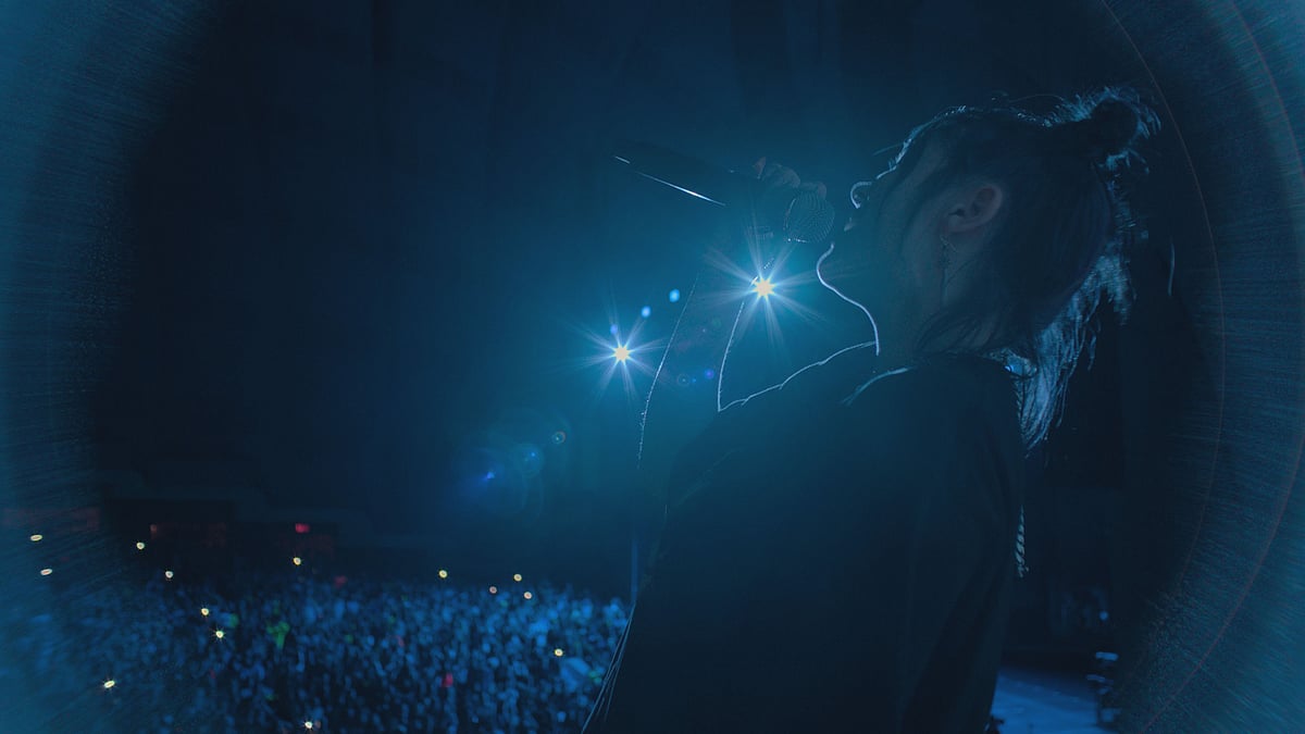A still from <i>Billie Eilish: The World’s a Little Blurry</i>.