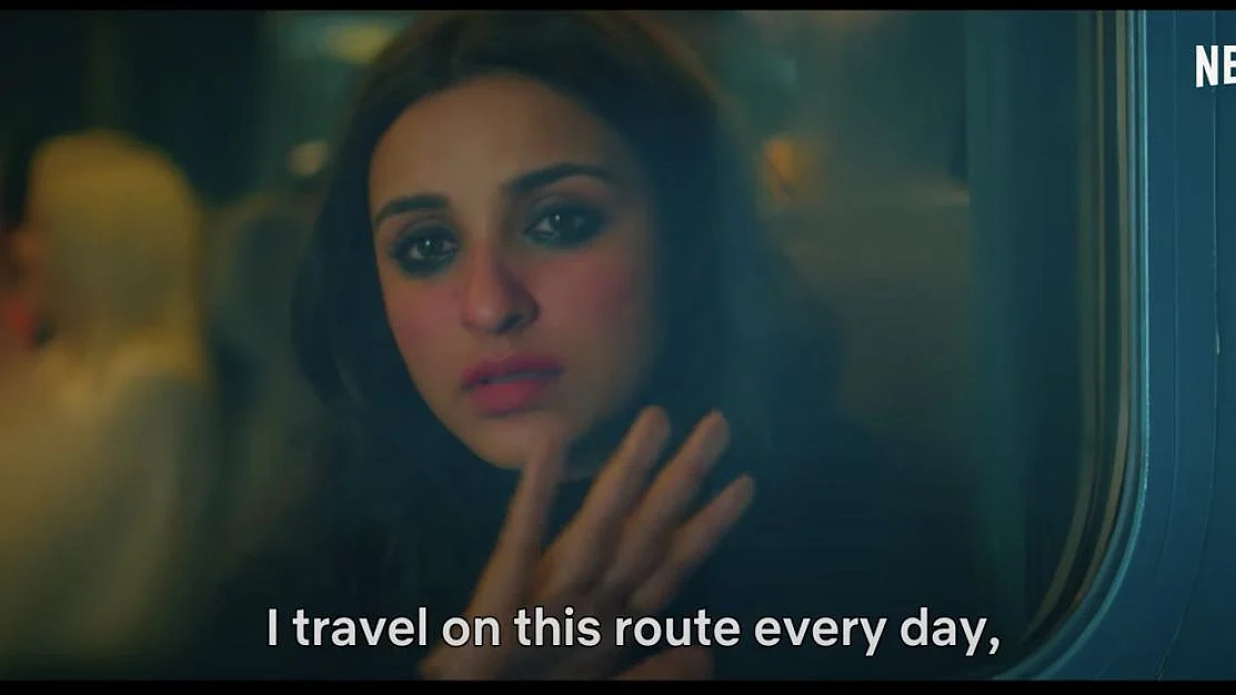 Parineeti Chopra in a still from The Girl on the Train.