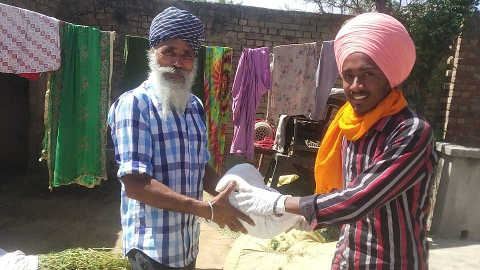 Lovepreet Singh (on the right) was arrested on 18 June under charges of UAPA and various sections of the Arms Act.&nbsp;