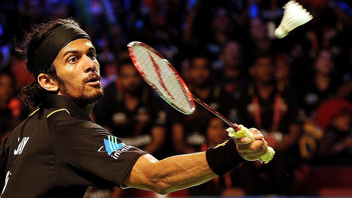 Ajay Jayaram stunned Swiss third seed Rasmus Gemke to reach the quarter-finals of the Swiss Open Super 300 badminton tournament.