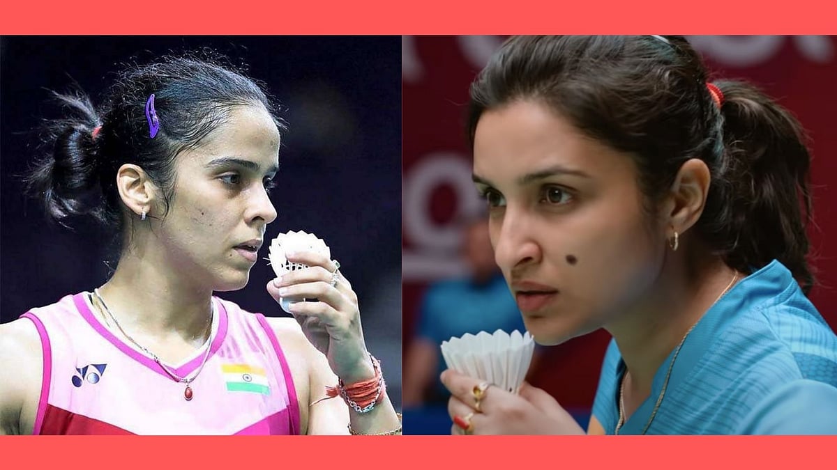 Saina Nehwal and Parineeti Chopra in <i>Saina.</i>