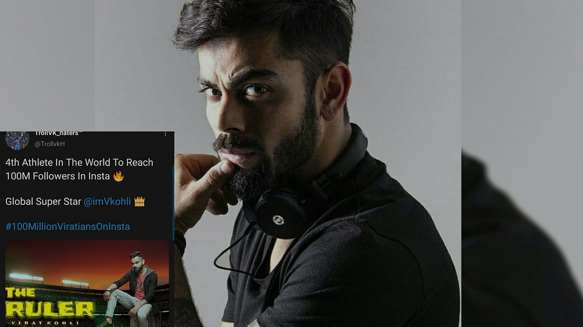 Fans Celebrate 100 Million Followers for Virat Kohli on Instagram