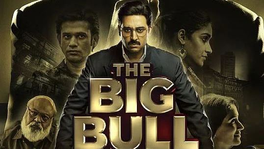 Abhishek Bachchan in <i>The Big Bull&nbsp;</i>poster.
