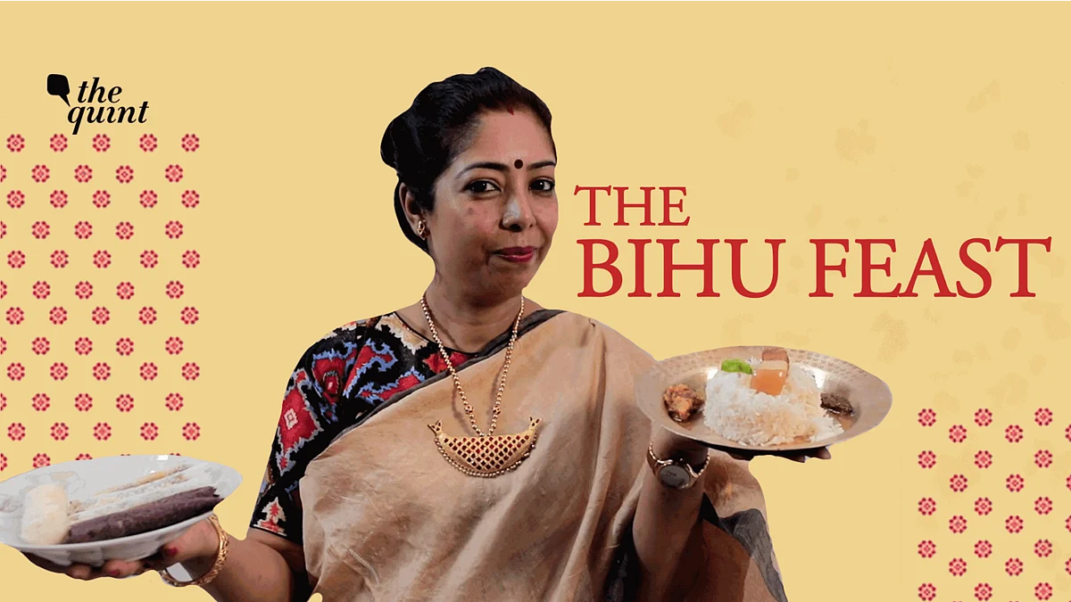 Food blogger Bandana Borah Saikia cooks a traditional Assamese pork curry.