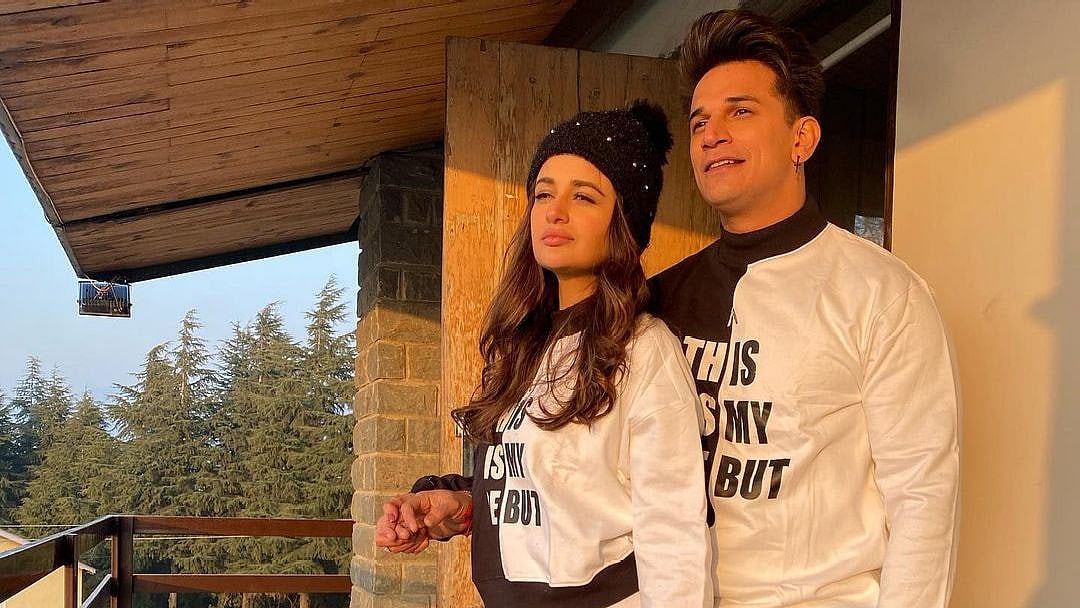 <div class="paragraphs"><p>Yuvika Chaudhury and husband Prince Narula.</p></div>