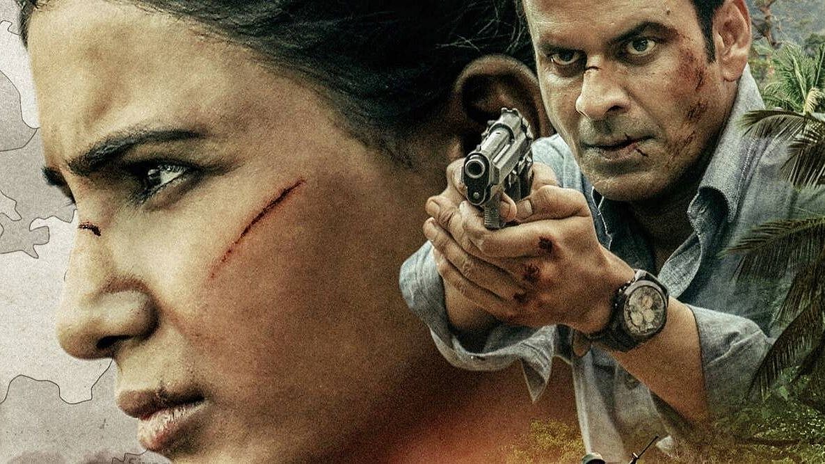 <div class="paragraphs"><p>Manoj Bajpayee and Samantha Akkineni in a poster from The Family Man 2.</p></div>