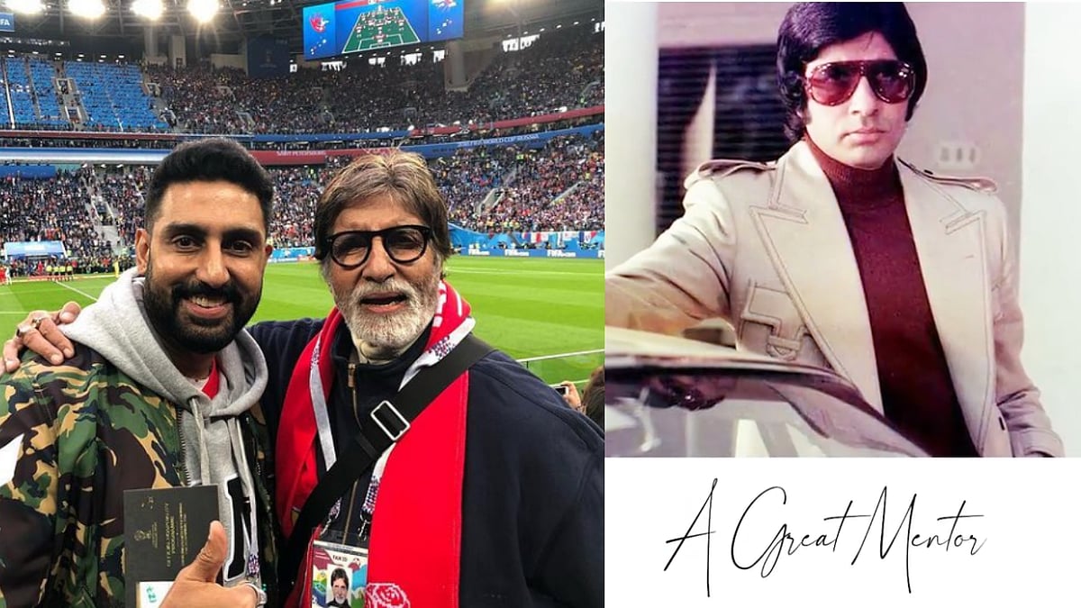 <div class="paragraphs"><p>Abhishek Bachchan wishes Amitabh Bachchan on his 79th birthday.</p></div>