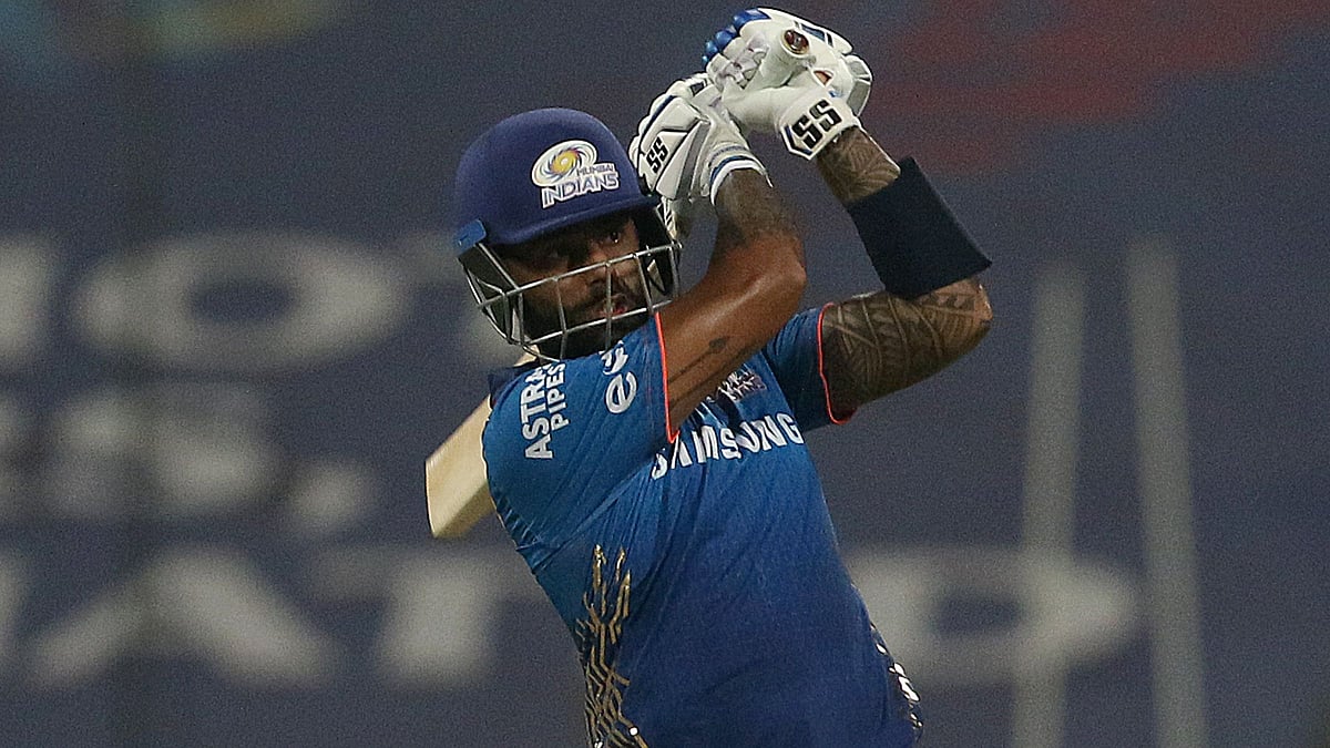 <div class="paragraphs"><p>Suryakumar Yadav during his innings against SRH.</p></div>