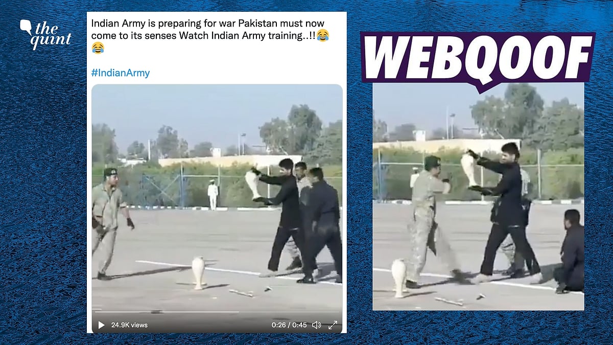 <div class="paragraphs"><p>The claim states that it shows the Indian Army training.&nbsp;</p></div>