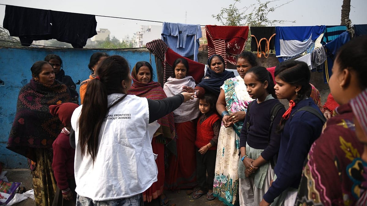 <div class="paragraphs"><p>Umeed Ki Kiran volunteers during their awareness drives in Jahangirpuri, Delhi.</p></div>
