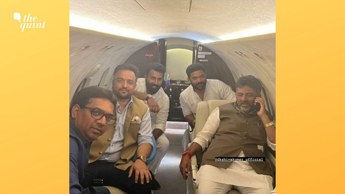 <div class="paragraphs"><p>BJP's Vishwajit Rane with Congress' DK Shivkumar.</p></div>