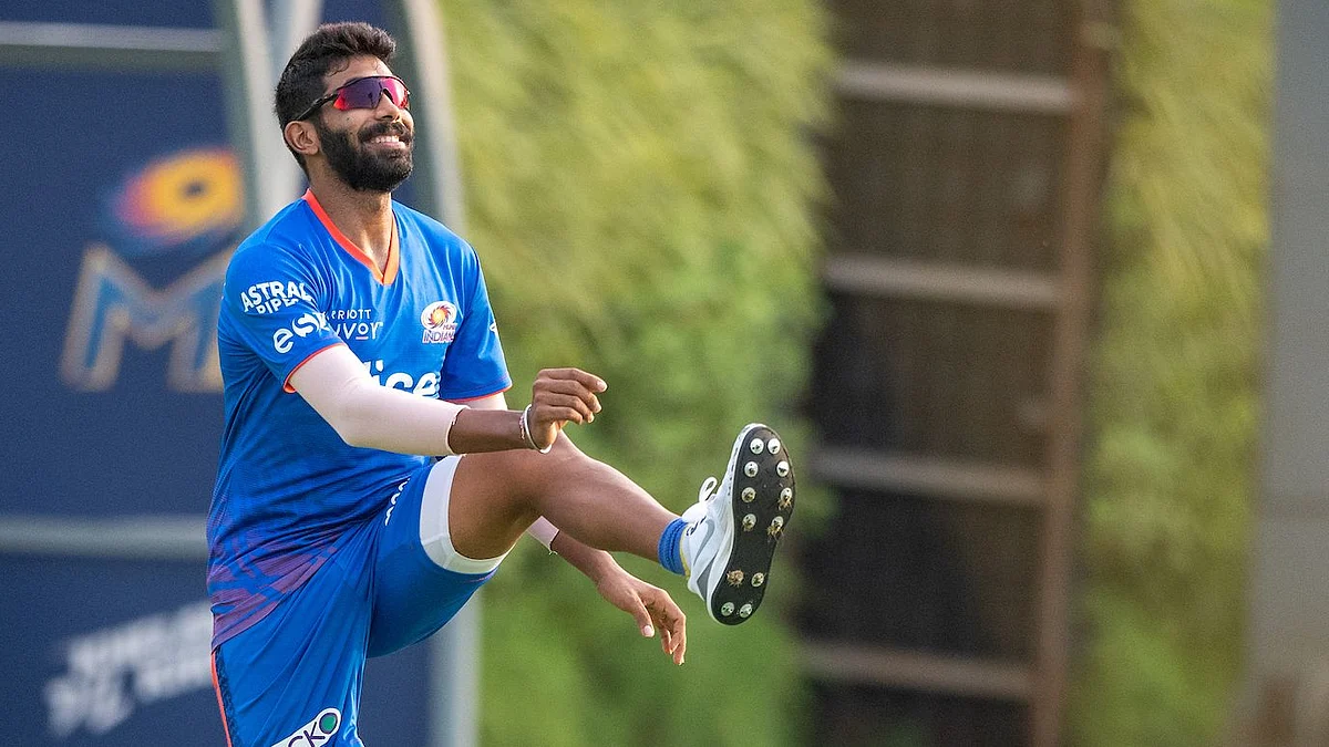 <div class="paragraphs"><p>Jasprit Bumrah in training</p></div>