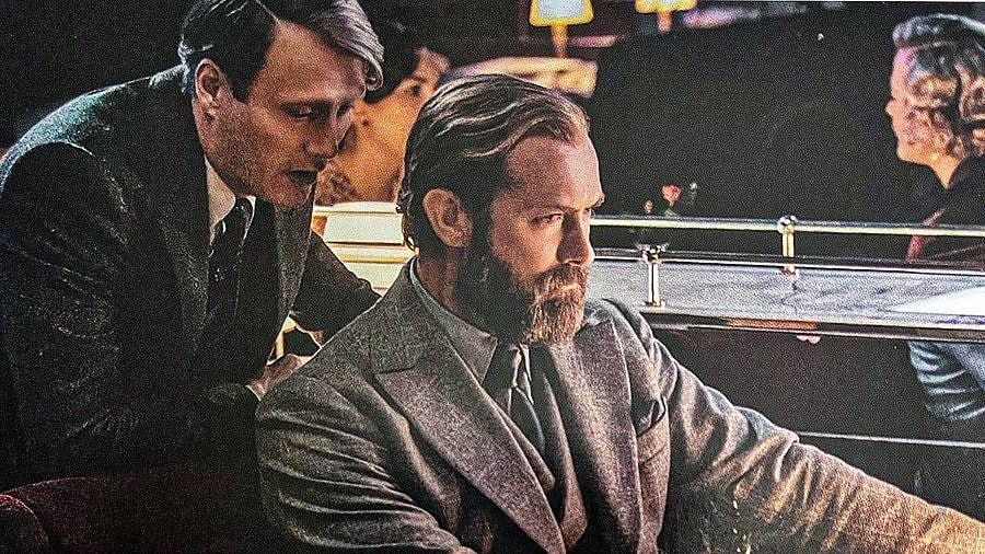 <div class="paragraphs"><p>Albus Dumbledore and Gellert Grindelwald in a still from&nbsp;<em>Fantastic Beasts: The Secrets of Dumbledore.</em></p></div>