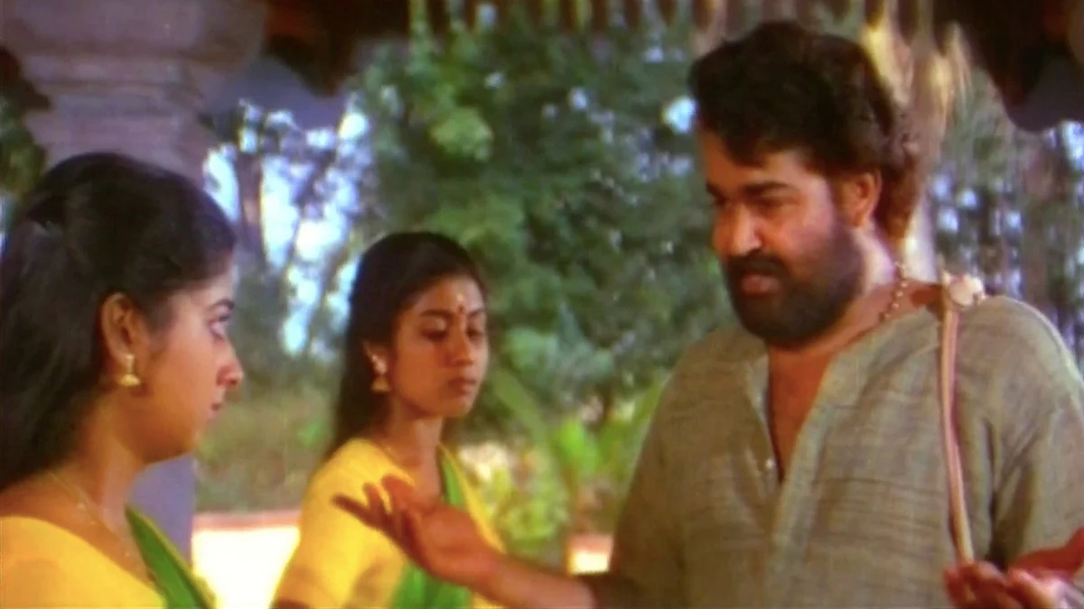 <div class="paragraphs"><p>Monisha and Mohanlal in <em>Kamaladalam.</em></p></div>