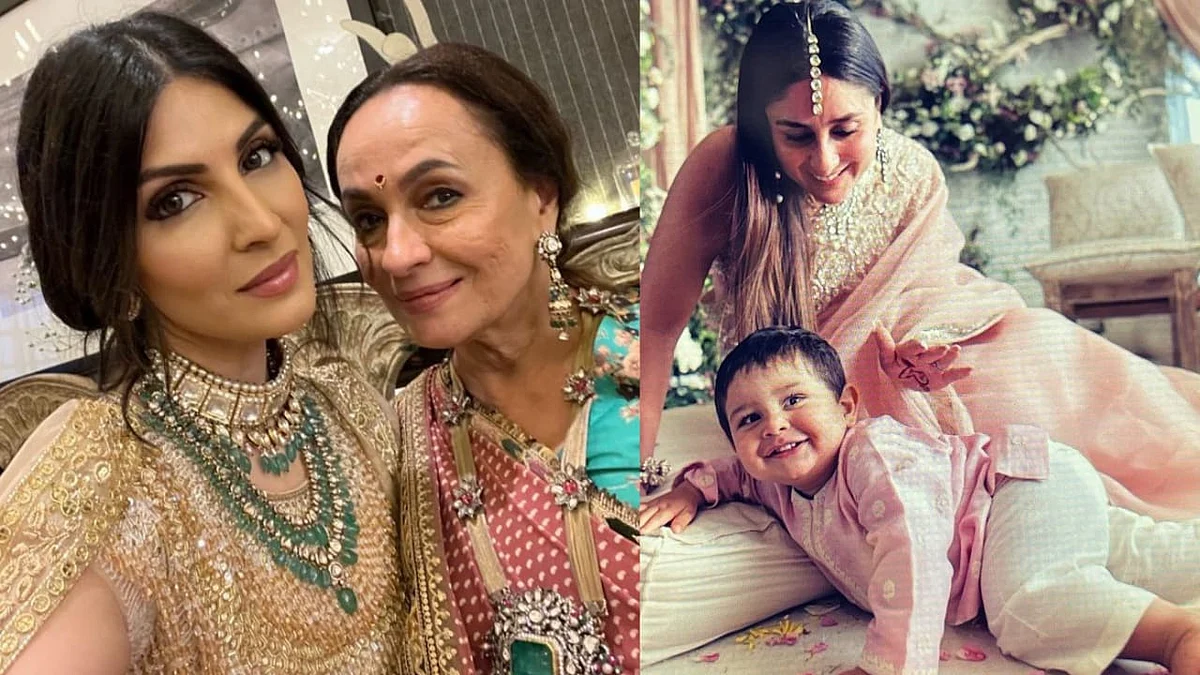 <div class="paragraphs"><p>Riddhima Kapoor Sahni, Soni Razdan, Kareena Kapoor at Ranbir Kapoor and Alia Bhatt's wedding.</p></div>
