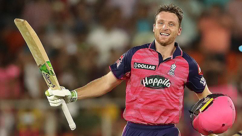 <div class="paragraphs"><p>IPL 2022 leading run-scorer Jos Buttler celebrates after scoring a century against RCB.</p></div>