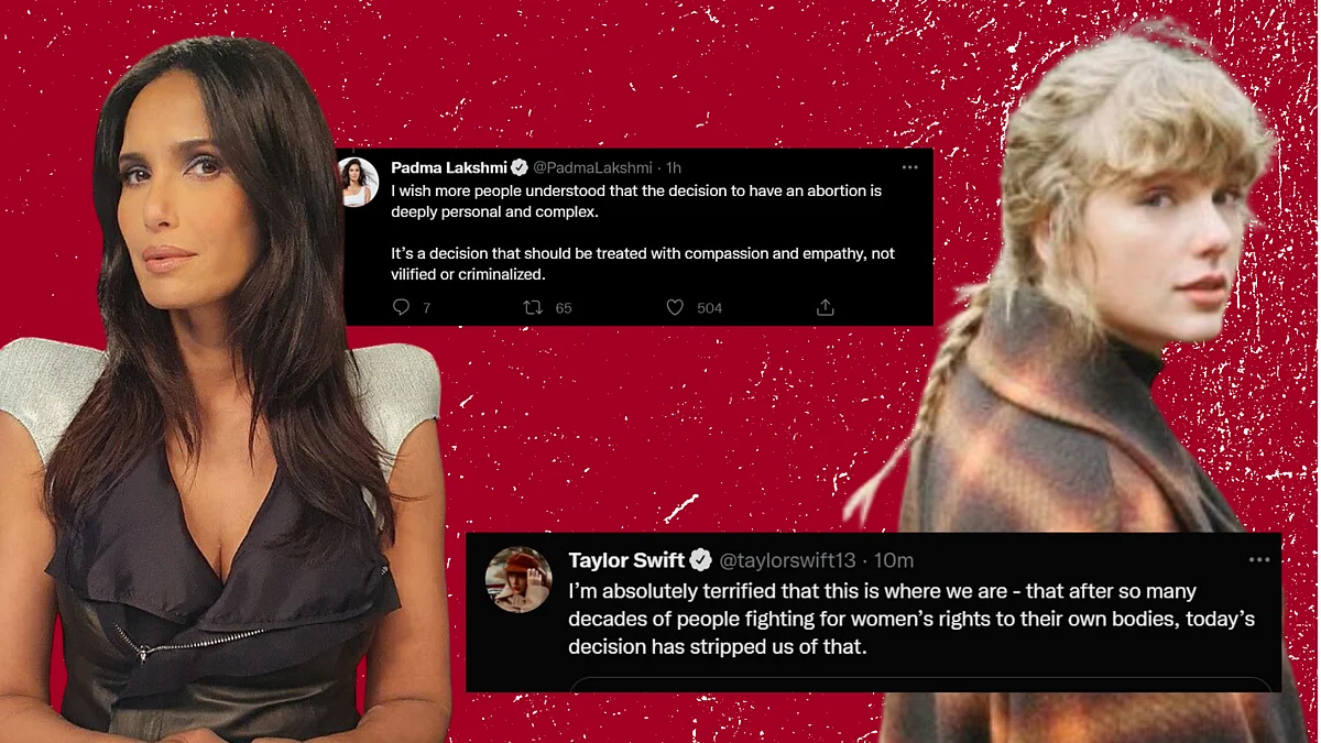 <div class="paragraphs"><p>Padma Lakshmi, Taylor Swift, Pedro Pascal and several other celebrities have reacted to Roe v Wade being overturned.</p></div>