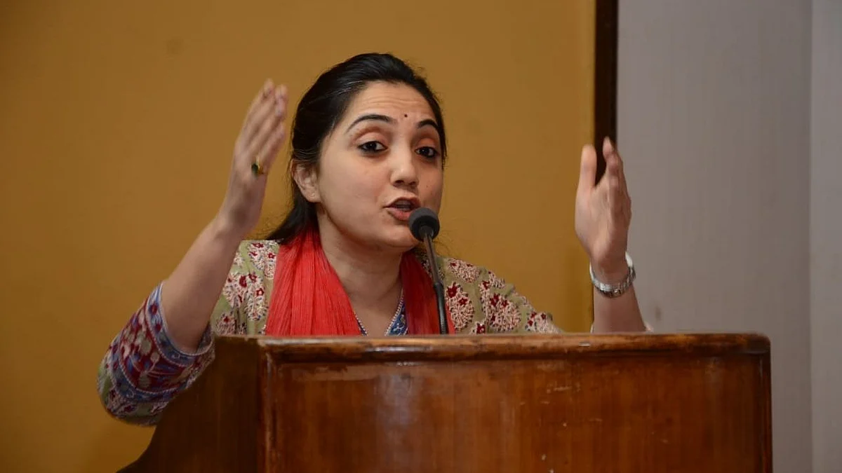 <div class="paragraphs"><p>Suspended BJP spokesperson <a href="https://www.thequint.com/big-story/nupur-sharma-controversy">Nupur Sharma</a>.</p></div>