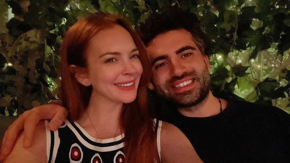 <div class="paragraphs"><p>Lindsay Lohan with Bader Shammas.</p></div>