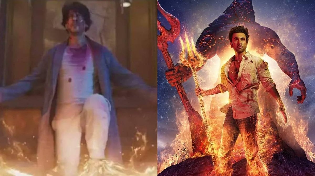 <div class="paragraphs"><p>Shah Rukh Khan in a viral clip seemingly from 'Brahmastra Part One: Shiva.'</p></div>