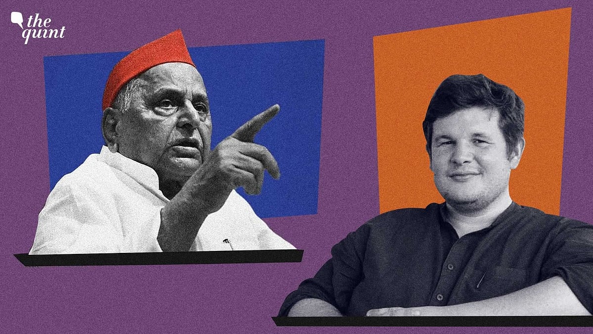 <div class="paragraphs"><p>Mulayam Singh Yadav and Gilles Verniers.&nbsp;</p></div>
