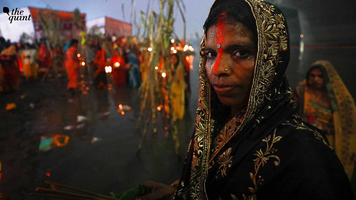 <div class="paragraphs"><p>A devotee just after her religious dip in water.</p></div>