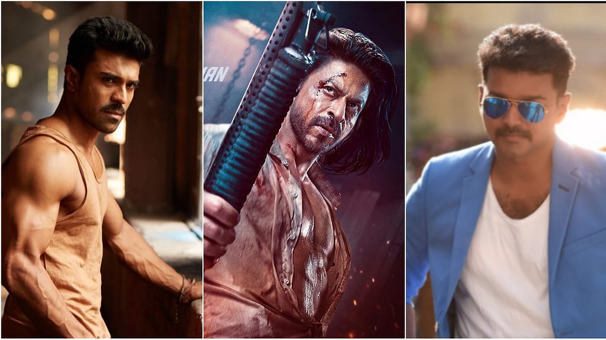 <div class="paragraphs"><p>Ram Charan and Vijay sendbest wishes to Shah Rukh Khan on<em> Pathaan</em> trailer release.</p></div>