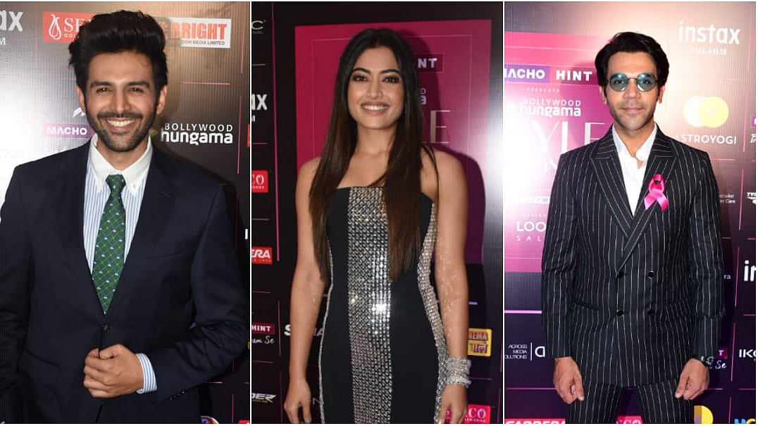 <div class="paragraphs"><p> Rajkummar Rao, Rashmika Mandanna &amp; Other Celebs Dazzle at an Awards Show.</p></div>