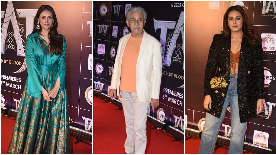 <div class="paragraphs"><p>Aditi Rao Hydari, Naseerudding Shah, Huma Qureshi and others attend <em>Taj: Divided By Blood</em>&nbsp;screening.</p></div>