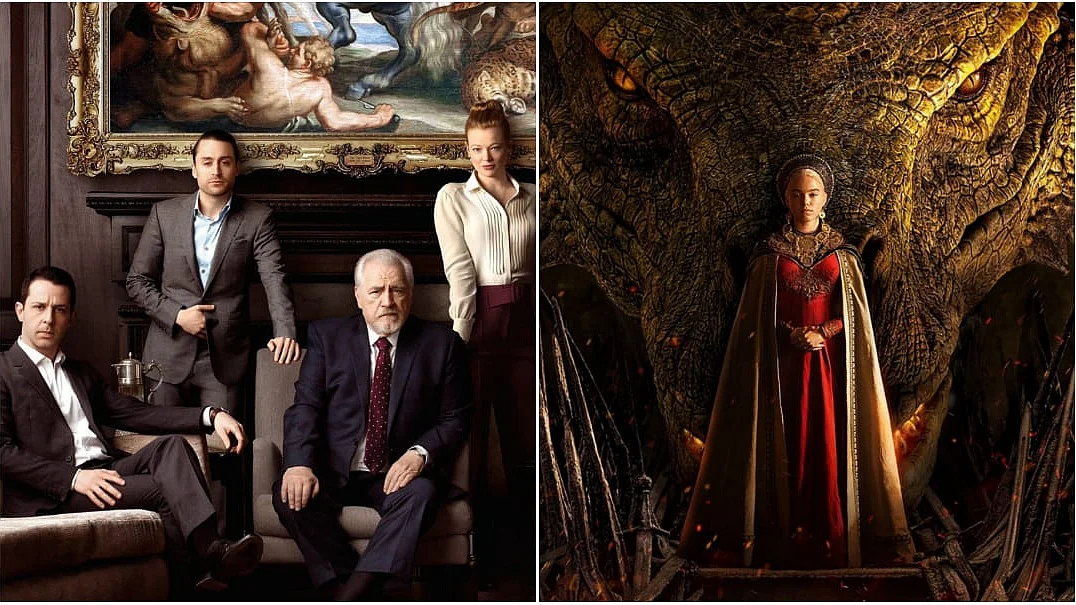 <div class="paragraphs"><p>The posters of<em> Succession</em>&nbsp;(L) and<em> House of The Dragon</em> (R).</p></div>