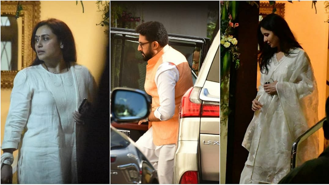 <div class="paragraphs"><p>Celebs arrive at Aditya Chopra's Mumbai residence for Pamela Chopra's prayer meet.</p></div>
