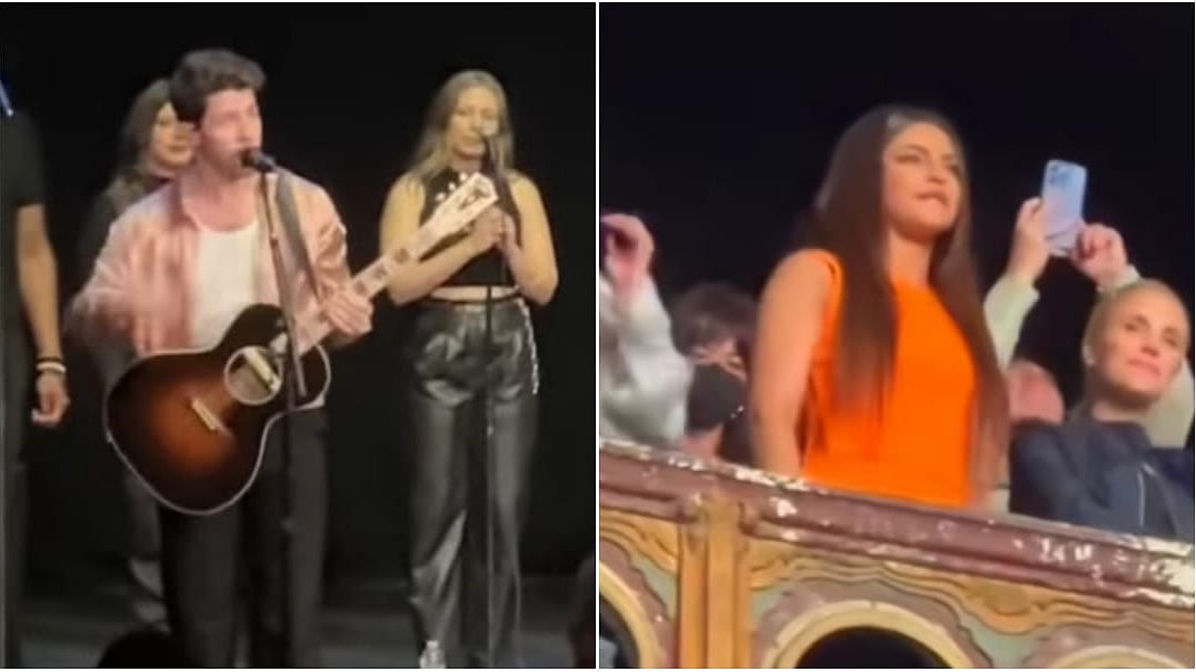 <div class="paragraphs"><p>Nick Jonas gives a shoutout to 'his wife' Priyanka Chopra during concert.</p></div>