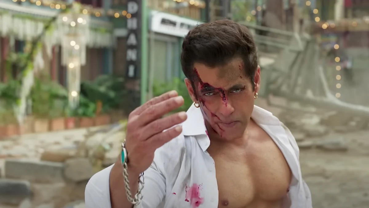 <div class="paragraphs"><p>Salman Khan in a still from <em>Kisi Ka Bhai Kisi Ki jaan</em>.</p></div>