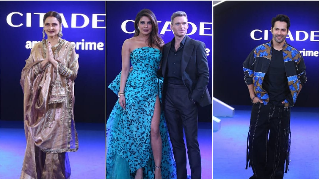 <div class="paragraphs"><p>Rekha, Varun Dhawan and others attend Priyanka Chopra's Citadel premiere.</p></div>